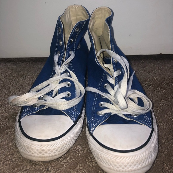 Converse Shoes - Royal Blue High Top Converse